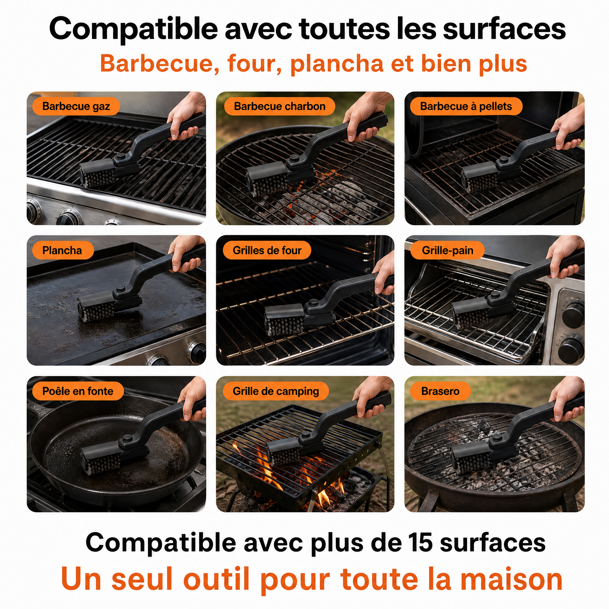 BRÜZZ™ — La Brosse Électrique Sans Fils Métalliques